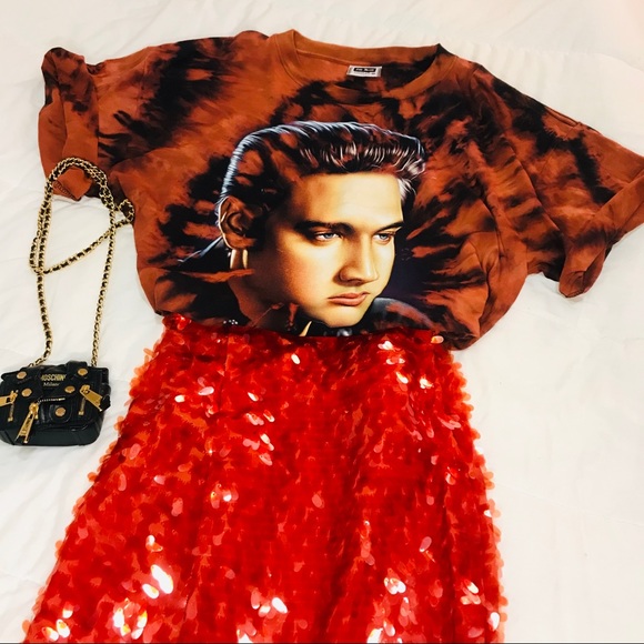 Vintage Tops - ⭐️3 FOR $20⭐️ Custom Dyed Elvis Presley Tee